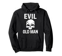Evil old man Der böse Alte Mann Totenkopf Pullover Hoodie