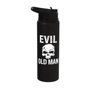 Evil Old Man Der böse Alte Mann Totenkopf Stainless Steel Insulated Water Bottle