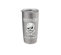 Evil Old man Skull and Bones Stainless Steel Insulated Tumbler