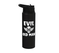 Evil Old Man The Evil Old Man Skull Stainless Steel Insulated Water Bottle