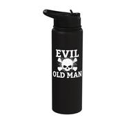 Evil Old Man The Evil Old Man Skull Stainless Steel Insulated Water Bottle