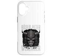 Evil Old Viking Norse Mythology Design Case for iPhone 16 Plus