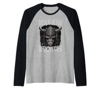 Evil Old Viking Norse Mythology Design Raglan Baseball Tee