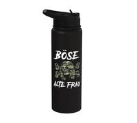 Evil Old Woman Stainless Steel Insulated Water Bottle