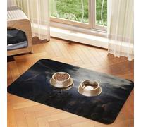 Evil Owl Printed Pet Bowl Mats, Non-Slip And Tasteless Dog And Cat Feeding Mats