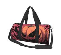 Evil Pumpkin Canvas travel bag, large capacity, can be carried on the shoulder
