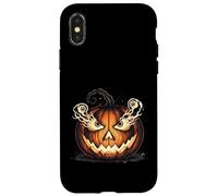 Evil Pumpkin Eyeball Smoke Case for iPhone X/XS