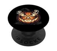 Evil Pumpkin Eyeball Smoke PopSockets Adhesive PopGrip