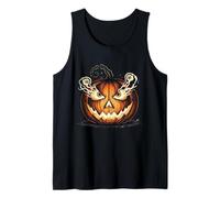Evil Pumpkin Eyeball Smoke Tank Top
