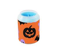 Evil Pumpkin for Halloween Portable Paw Washer with Soft Massage Brush Pets Bathing Brush Suitable for Small, Medium, Large Breed Dogs para perros