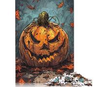 Evil Pumpkin Illustration Puzzle for Adults And Teenagers 500 Pieces Puzzles for Teenagers Gifts Game Toys for Adults 500pcs (52x38cm)