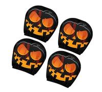 Evil Pumpkins Car Headrest Covers Soft Strong Polyester Easy To Clean Headrest Protectors General For Front Seat Universal Car Pillowcase For Seat