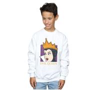 Evil Queen Cropped Head Sweatshirt Disney White 5-6 Years