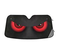 Evil Red Eyes Car Windshield Sun Shade Front Window Sun Shades Sun Visor Protector Foldable Sun Shield Keep Your Vehicle Cool, 53 x 23.5 inches