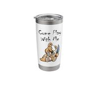 Evil Scary Teddy Bear Come Play with Me Cute Halloween Bear Stainless Steel Insulated Tumbler