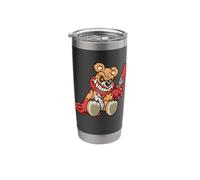 Evil Scary Teddy Bear Cute Halloween Horror Teddy Bear Stainless Steel Insulated Tumbler