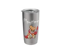 Evil Scary Teddy Bear Playtime Cute Halloween Teddy Bear Stainless Steel Insulated Tumbler