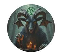 Evil Sheep 128 Piece Round Puzzle Wildlife Animal Shape Relaxing Activity Stress Relief Puzzle for Families Home Decor Creative Challenge Educational 120 PCS