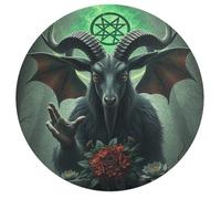 Evil Sheep 195 Piece Round Puzzle Wildlife Animal Shape Relaxing Activity Stress Relief Puzzle for Families Home Decor Creative Challenge Educational 195 PCS