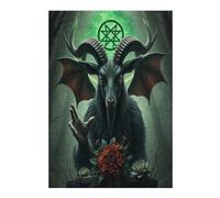 Evil Sheep 300 Piece Complete Jigsaw Puzzle Set Paisaje Edificio Teens Beginners Mind Relaxation Puzzle Fans Group Play Anniversary Fathers Gift Thick Cardboard 300 PCS