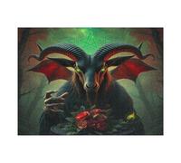 Evil Sheep 500 Pcs Jigsaw Puzzle Bundle Paisaje Edificio Puzzle for Adults Teens 14+ Fun Family Game Mindful Activity Spring Gift Precision Cut Board 500 PCS