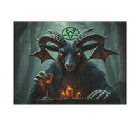 Evil Sheep 500 Piece Jigsaw Puzzle for Adults Paisaje Edificio Jigsaw Bedroom Accent Decor Stress Relief Challenge Perfect Holiday Present Relaxation Tool 500 PCS