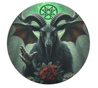 Evil Sheep 68 Piece Round Puzzle Wildlife Animal Shape Relaxing Activity Stress Relief Puzzle for Families Home Decor Creative Challenge Educational 68 PCS