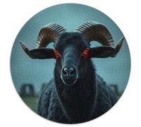 Evil Sheep Puzzle 1000Pc Jigsaw Animals Das Tier Wild Animals Beast Rotundity Jigsaws Adults Kids Puzzles Unique Creative Games Home Adult Decoration Educational Games 1000pcs (67.5x67.5cm)
