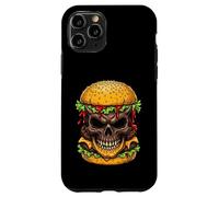 Evil Skull Burger Horror Foodie Aesthetic Graphic Halloween Case for iPhone 11 Pro