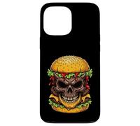 Evil Skull Burger Horror Foodie Aesthetic Graphic Halloween Case for iPhone 13 Pro Max