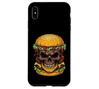 Evil Skull Burger Horror Foodie Aesthetic Graphic Halloween Case for iPhone XS Max