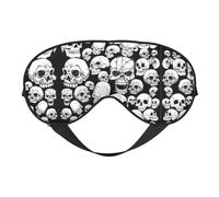 Evil Skull Eye Mask Sleep Mask for Men & Women Mask for Sleep with Easy Adjustable Strap Night Eye Cover for Travel