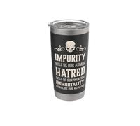 Evil Skull Impurity Hatred Immortality Hell Demon Chaos Stainless Steel Insulated Tumbler