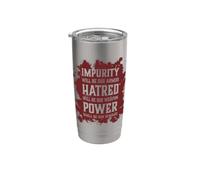 Evil Skull Impurity Hatred Power Hell Demon Chaos Stainless Steel Insulated Tumbler