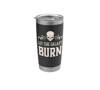 Evil Skull Let The Galaxy Burn Hell Demon Chaos Stainless Steel Insulated Tumbler