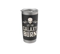 Evil Skull Let The Galaxy Burn Hell Demon Chaos Stainless Steel Insulated Tumbler