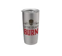 Evil Skull Let The Galaxy Burn Hell Demon Chaos Stainless Steel Insulated Tumbler