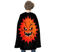 Evil Sun Halloween Costumes Cape Dress Up 70cm | Double-Sided Costume Cloak for Cosplay Party Christmas