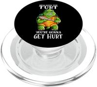 Evil Turtle Mess with the Turt You're Gonna Get Hurt PopSockets PopGrip for MagSafe