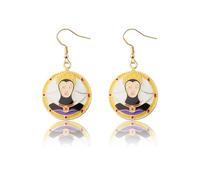 Evil Villains Queen Earring Snow Princess Movie Fan Gift Bad Witch Jewelry, moderate, Stainless Steel, No Gemstone