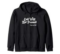 Evil Will Not Prevail Pope Leo XIV Pray God Unity Peace Hope Zip Hoodie