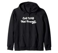 Evil Will Not Prevail Pope Leo XIV Unity God Hope Pray Peace Zip Hoodie