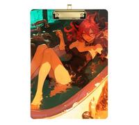 Evil Witch Anime clipboard Closes Waterproof for Teacher Nursing Size 9 x 12 Gold