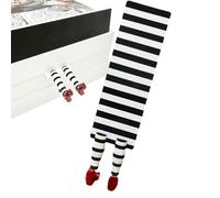 Evil Witch Bookmark, Evil Witch Legs Bookmark with Red Shoes, Multifunctional Black and White Page Marker, Bookmark, Book Decoration for Book Lovers