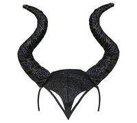 Evil Witch Horn Cosplay Fancy Dress Headband - Black