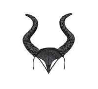 Evil Witch Women Halloween Gothic Horn Headband Black Foam Filled Cosplay Fancy Dress Accessory for Costume & Party