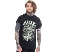 Evile - Riddick Skull - T-Shirt - black - S - 100% Cotton S