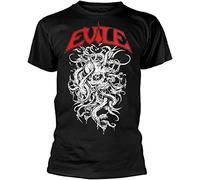 Evile Squirm T-Shirt Graphic Printed Mens Black Mens Unisex Tee M