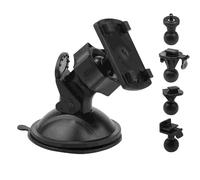 EVIMARLEN car navigation and dash cam mounts 6 adapters suction cup dashboard windscreen mount, 360° car mount dash cam holder for driving dvr camera gps sports camer