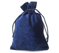 Velvet Tarot Bag - Tarot Card Storage Bag & Dice Bag, Drawstring Storage Pouch for Playing Cards Rider Waite Tarot Deck Oracle Cards Jewelry Coins Accessory Travel Gift Bag(Blue)